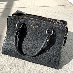 Used Kate Spade satchel w/ strap damage - mulberry street lise